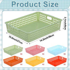 12 Pack Turn‑In Paper Trays for Classroom, Retro - Image 2