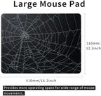 XVX Glass Mouse Pad for Gaming, Black Spider Webs Hard Gaming Mousepad, Professional Large Mouse Mat 16.2" x 12.2", Special Glass Surface with Improved Precision and Speed - Image 2