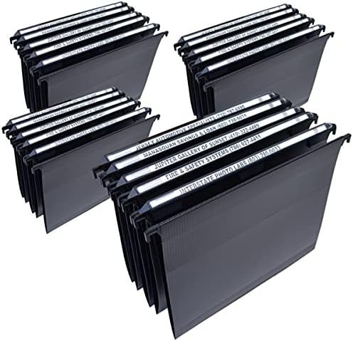 Ultimate Office MagniFile V-Bottom Hanging File Folders, Set of 20 Black by UltimateOffice