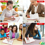 feela 12 Pack Notebooks Journals Bulk with 12 Black Pens, A5 Hardcover Notebook Classic Ruled Journal Set with Pen Holder for School Business Work Travel Writing, 120 GSM, 5.1”x8.3”, Red - Image 7