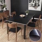 Leather Table Cover, Reversible Double-Sided, 1.8mm Thick, 24x60 Inch, Protector for Rectangular Tables, Waterproof & Oil Resistant for Dining Table, Office Desk, Dresser(Black+Black) - Image 2