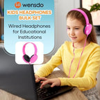 Bulk Headphones 12 Pack for School Classroom Kids K-12, Wholesale Wired Durable Computer Earphones Class Set for Students Children Toddler Teens Boys Girls and Adult (HY450, 12 Mixed) - Image 2