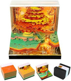 3D Calendar 2027, Unique 3D Memo Pad Tear Away Time Piece Calendar, Fun DIY Paper Carving Art 3D Desk Calendar Gift for Christmas, New Year (Phoenix Perched Wutong) by Easolay