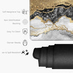 36x24 Mouse Pad Black and Gold Marble Giant Desk Mat XXXL Mousepad Extra Large Desk Pad Oversized Huge Computer Mat with Stitched Edges Non-Slip Rubber Base for Office Work Home Game - Image 3
