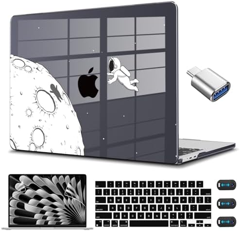 CISSOOK for MacBook Air 15 Inch Case Astronaut 2023 2024 2025 2026 M2-M5 by CISSOOK