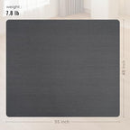 Office Chair Mat for Hard Floors,48"x55" Anti-Slip Waterproof Hardwood Floor Chair Mat,Heavy Duty Floor Protector Rolling Chairs for Home Office(Grey) - Image 5