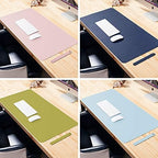 Ruby Lil Natural Cork & Leather Office Desk Mat, Dual Use Desk Matt for Desktop,Ultra Thin Waterproof PU Leather Mouse Pad,Working for Home Accessories,Pink,47"x 24" - Image 6