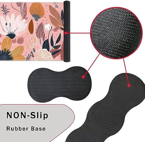 Keyboard Wrist Rest and Mouse Pad with Wrist Support Set Ergonomic Coaster,Memory Foam,Easy Typing Pain Relief,Large XL Desk Mat 31.5"x 11.8",Pink Floral - Image 3