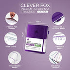 Clever Fox Income & Expense Tracker, Business Ledger 5.8x8.3 Purple - Image 2