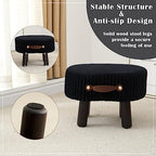 Foot Stools Ottoman with Handle Small Foot Stool Footrest Ottomon - Image 6