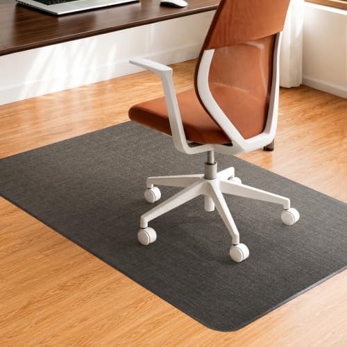 Funwheat Woven Office Chair Mat for Hardwood Floor, 30 x 48 in, Espresso by FunWheat