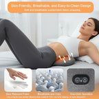 3-in-1 Lumbar Massager with Heating/Vibration/Adjustable Traction Memory foam lumbar pillow conforms to the spine's natural curve for relaxation Smart air cushion Ideal for home, office, or in-car use - Image 6