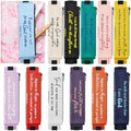 12 Pcs Elastic Pen Holder for Notebook, PU Leather, Christian by Moinchore