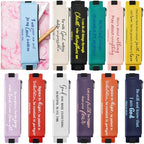 12 Pcs Elastic Pen Holder for Notebook, PU Leather, Christian by Moinchore