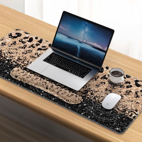 iLeadon 4in1 Mouse Pad Set, Leopard Mouse and Keyboard Pad Set - Image 7