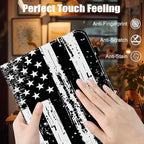 Case for Samsung Galaxy Tab S10 FE Plus 13.1 Inch 2025 Model (SM-X620/X626),Card Slot PU Leather TPU Case Pen Holder Auto Wake Sleep,Vintage American Flag - Image 6