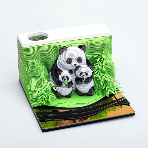 2026 Time Piece Calendar 3D Weekly Calendar Notepad 3D tear away calendar DIY Paper Carving Art Desktop Decoration Gift for Christmas Birthday Anniversaries J - Image 3