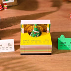 3D Art Calendar Memo Pad 2027,Time Piece Calendar 3D Christmas Tree Notepad Creative Rip Away Calendar Paper Carving Note - Image 4