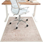 48"x72" Office Chair Mat for Hardwood Floor, Non-Slip Washable Light Pink by BESBLEE