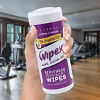 Wipex Original Natural Fitness Equipment Wipes - EWG Verified- Plant-Based Lint Free Cloth - Gym Wipes for Equipment, Yoga Mat, Peloton, Lavender and Vinegar, 50 Count (Pack of 3) - Image 4