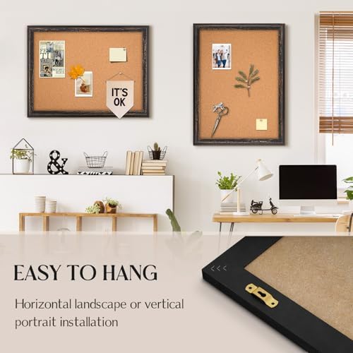 Cork Board Bulletin Board, 24"x18" Corkboard for Wall - Image 5