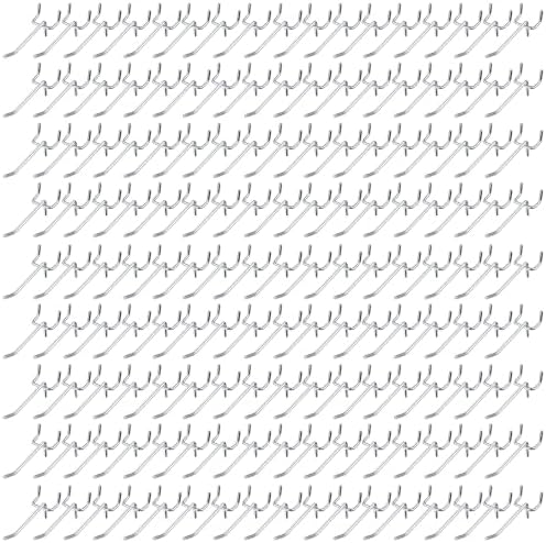 Funrous 100 Pack Hooks for Pegboard Stainless Steel Garage, 2.8 Inch by Funrous