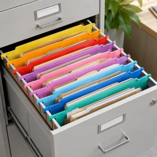 party greeting 12 Pack Rainbow Hanging File Folder Dividers for Cabinets - Image 5