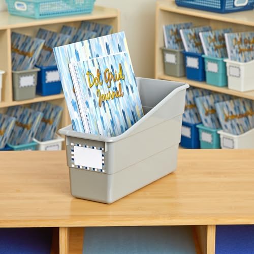 Really Good Stuff Durable Book & Binder Holder, 6-Pack, Pebble - Image 6