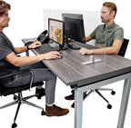 OBEX Acrylic Free Standing Screen, Divider for Desk Privacy Home & Office Partitions for Table Top Workstation, Portable Cubicle Panel for Work, 18" x 60", Clear by OBEX