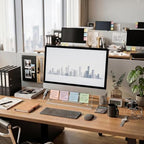 Monitor Memo Board Holder 14"x5", 2pcs Office Organization Memo Holders for Computer Sticky Note Holder, Space-Saving Under Monitor, Movable & Reusable, Screen Saver for Office & Home Desktop Decor - Image 6