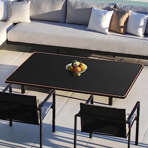 Mydours Extra Large 59" x 24" PU Leather Desk Pad,Gaming Mouse Pad, Black - Image 6