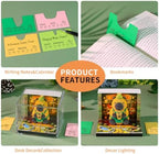 3D Art Calendar Memo Pad 2027,Desk Time Piece Calendar 3D Capybara Cafe Notepad Creative Rip Away Calendar Paper Carving Note - Image 5