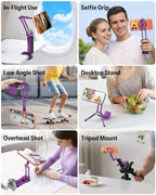 OMOTON TP02-Pro 5 in 1 Magnetic Phone Holder for Vlogging Essentials Purple - Image 5