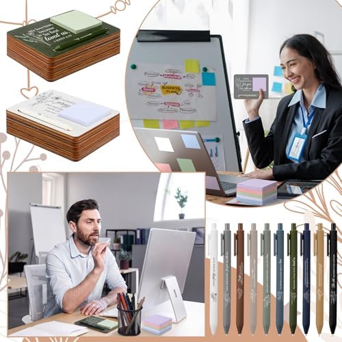 Eaasty 10 Sets Christian Sticky Note Holders with Notes and Ballpoint Pens - Image 5