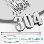 LEIFIDE 1500 Pcs Metal Zip Ties Stainless Steel Heavy Duty, 11.8 Inch - Image 2