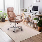 Extra Large Office Chair Mat Non-Slip Desk Mat For Carpet And Hardwood Floors, Durable Floor Protector 6mm Thick For Gamer And Office Chairs, Multi-Use Rug(Size:90×150cm/35×59in,Color:Beige) by Unknown