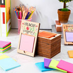Motipuns 72 Pcs Teacher Gift Sticky Note Holder, Sticky Note, Light Color - Image 3