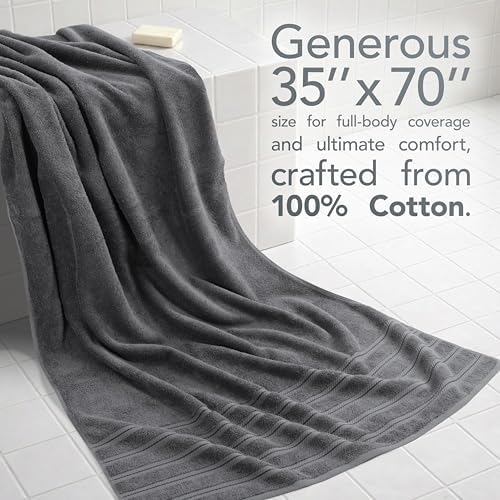 American Soft Linen 100% Cotton Luxury Turkish Towels, 2PC 35x70 Bath Sheet - Image 2