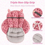 DOBUONO Comfy Office Chair Cushion: 17.5" L x 17.5" W x 18" H Cute Seat Cushion Kawaii Cushion for Gaming Chair with Backrest Non-Slip Floor Seating for Adults and Pets Pink Stuff for Room Decor - Image 4