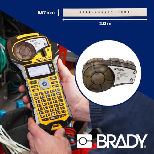 Brady Authentic (M21-125-C-342) PermaSleeve Heat Shrink Tubing for Control and Electrical Panels, Wire Harness, Black on White-For M210, M210-LAB, M211, BMP21-PLUS and BMP21-LAB Printers, .235"W 7' L - Image 7