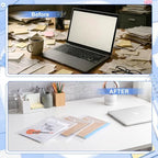 100 Pcs 7x9 Clear Plastic Envelopes, Snap Button Closure - Image 4