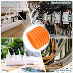 MECCANIXITY 1 1/2" 20ft Split Wire Loom Tubing w/Installation Tool Orange - Image 6