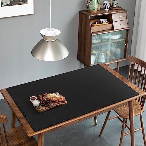 Mydours 48"x28" XXL Large PU Leather Desk Mat, Gaming Mouse Pad, (Black) - Image 6