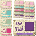Kosiz 10 Set Wooden Sticky Note Holder Kit, Vet Tech Week, Colorful by Kosiz