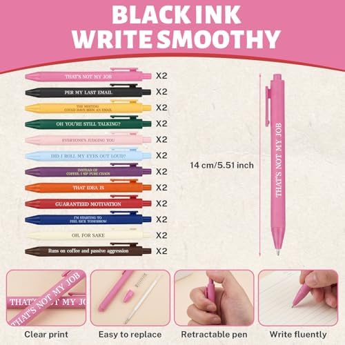 Sprial Notebooks with Pens Bulk, 48 Pack, 5.5 x 4.7 Inch Sarcastic - Image 4