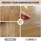 Clear Office Chair Mat for Hardwood Floor, 48 x 96 in Desk Floor Protector - Image 4