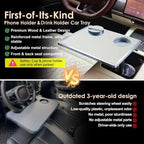 Car Desk for Laptop 360° Rotating Tesla Tray with Cup Holder Phone Stand - Image 2