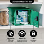 Lockabox One™ | Premium Medicine Lock Box | Medium Medication Lock Box With Code For Medicines, Vitamins & Supplements | External Size 12 x 8 x 6.6 inches (Medi Green) - Image 6