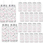 Meanplan Halloween Plastic Cups with Lids and Straws 14 oz Pink Ghost by Meanplan