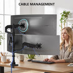 WALI Stacked Triple Monitor Mount for 49" UItrawides and Dual 34" Monitors - Image 5